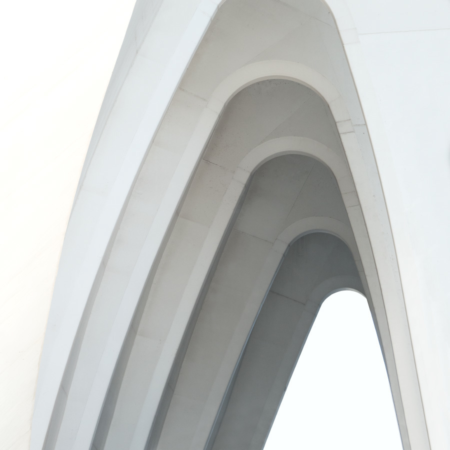 Bewitching White and Sky Blue Architecture Photography-12