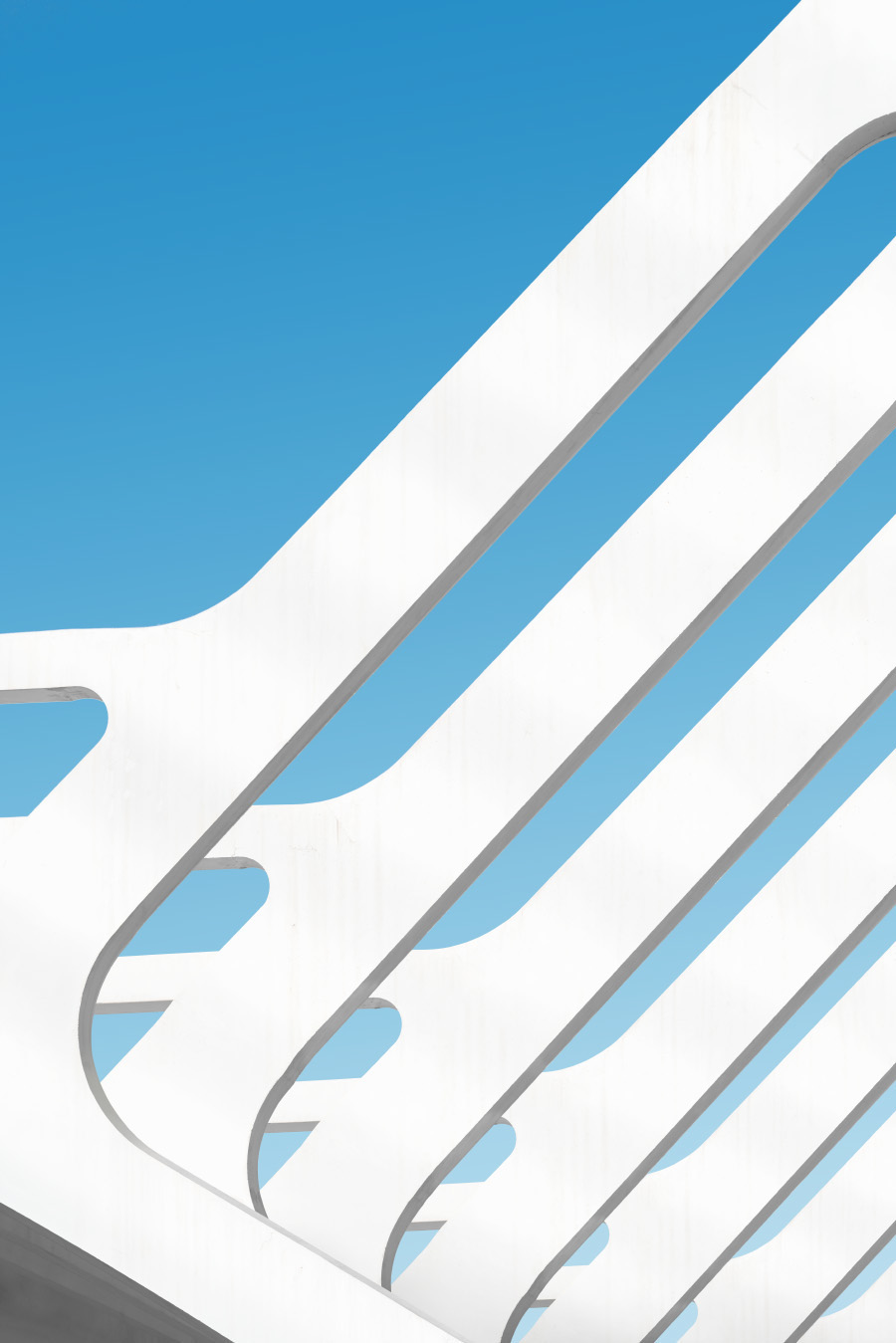 Bewitching White and Sky Blue Architecture Photography-6