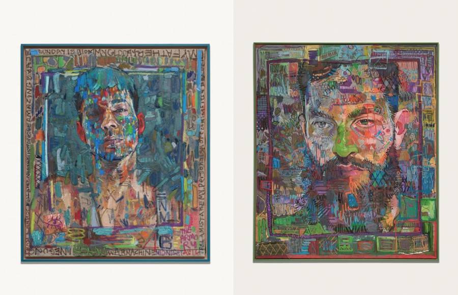 Complex Multicolored Painting Portraits by Andrew Salgado