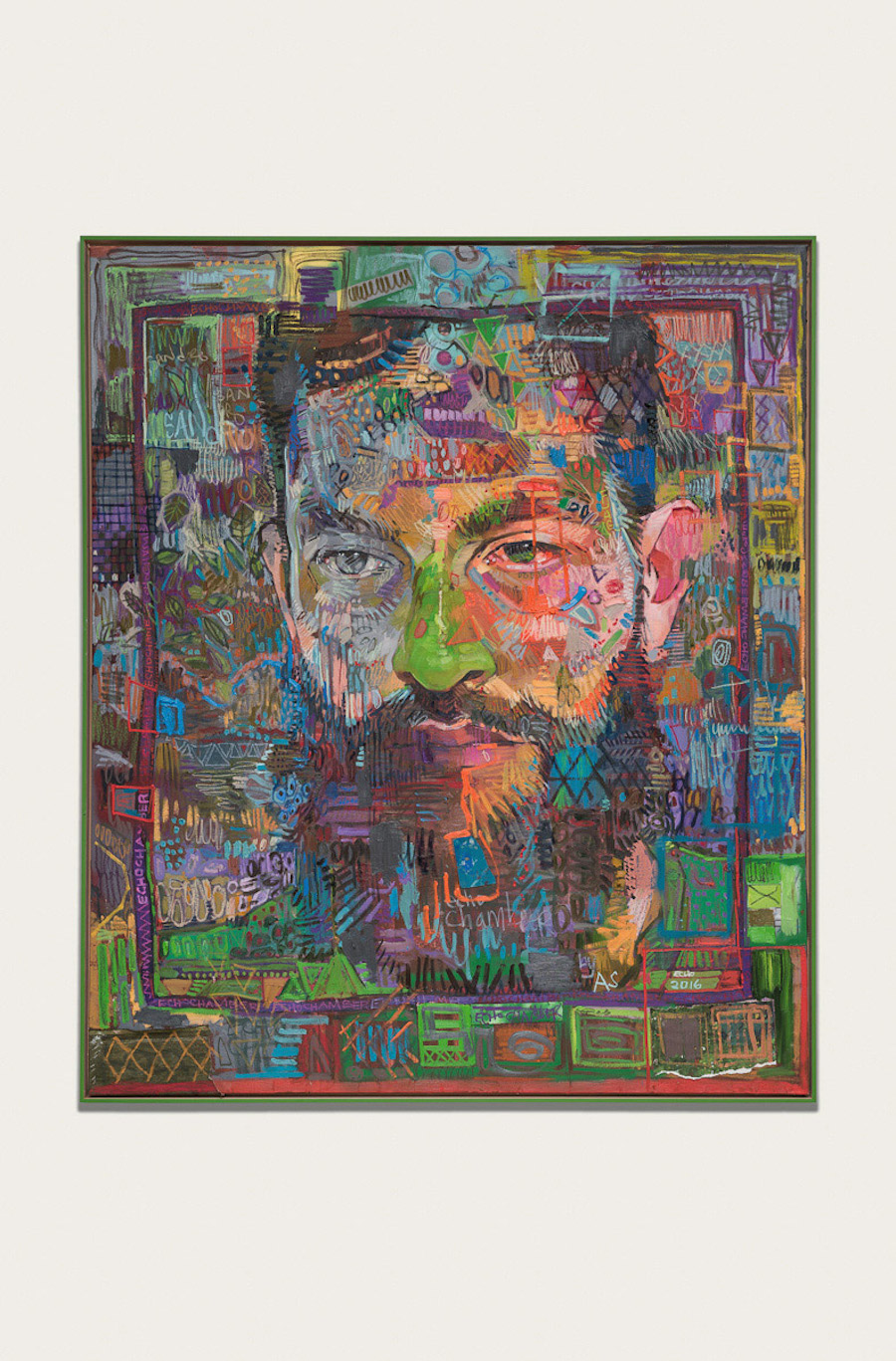 Complex Multicolored Painting Portraits by Andrew Salgado-5