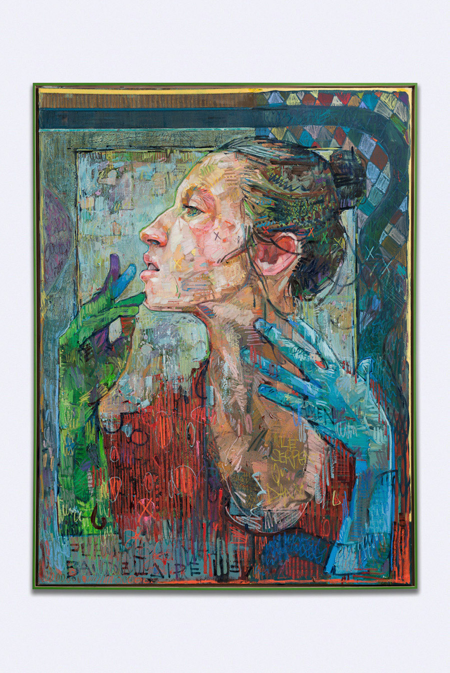 Complex Multicolored Painting Portraits by Andrew Salgado-8