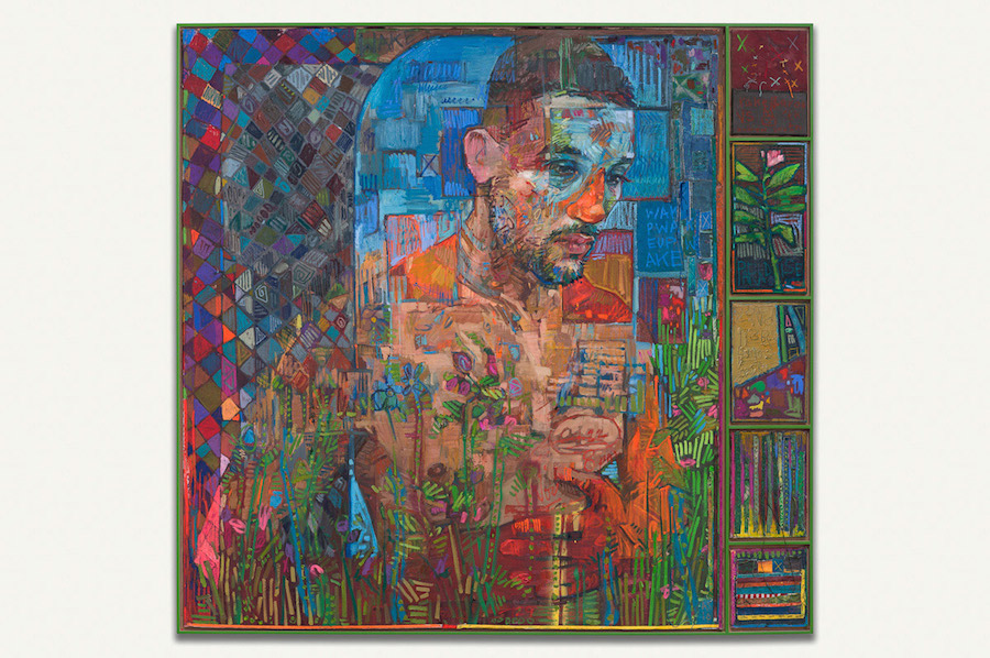 Complex Multicolored Painting Portraits by Andrew Salgado-9
