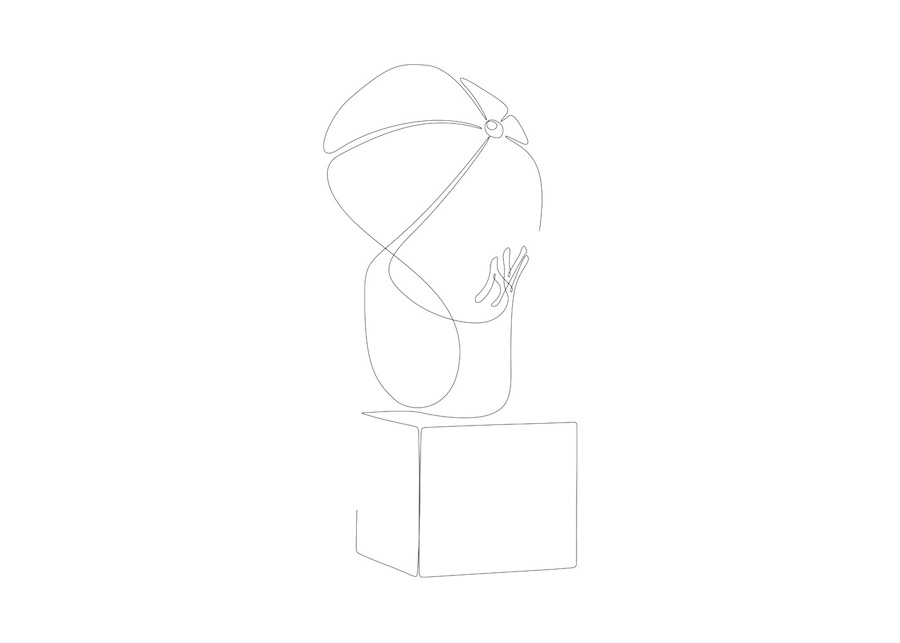 Daily and Pop Culture Objects Drawn with One Line-9