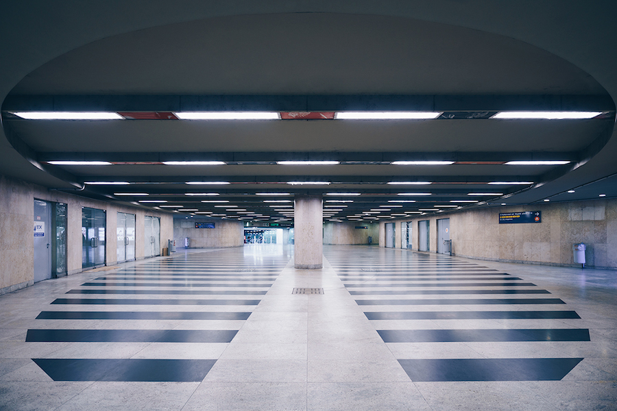 Focus on the Beauty of Symmetry in the Underground of Budapest-4