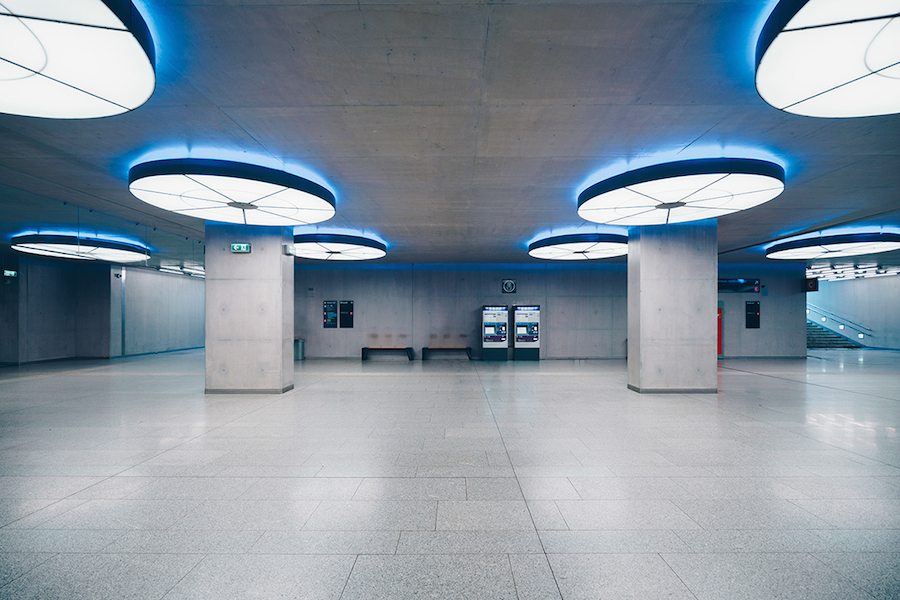 Focus on the Beauty of Symmetry in the Underground of Budapest-6
