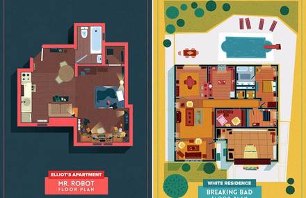 Home Floor Plans of Famous TV Shows