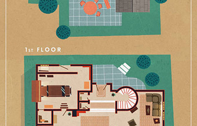 Home Floor Plans of Famous TV Shows