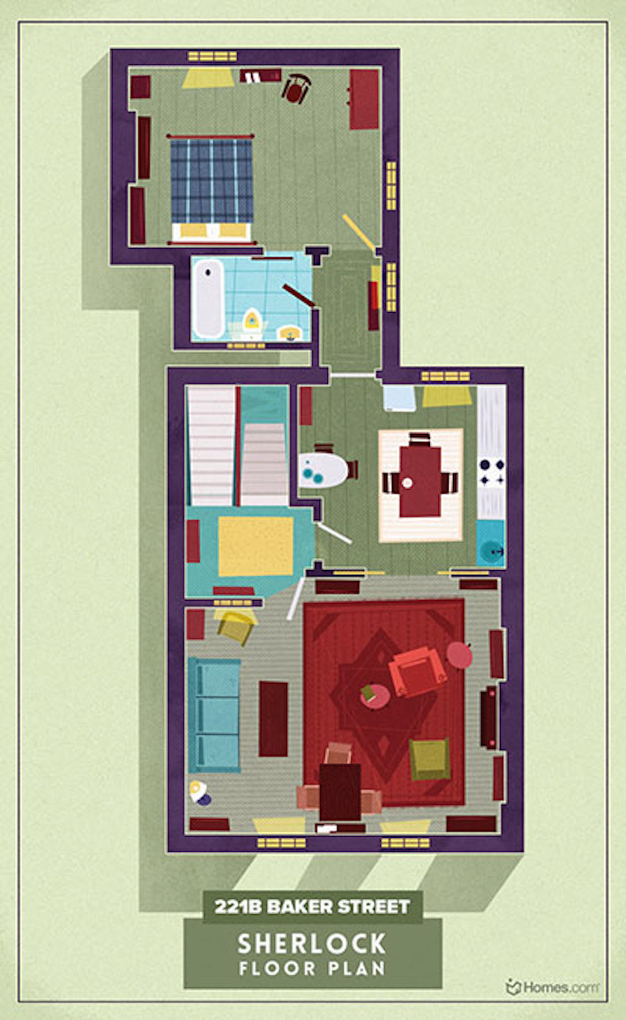 Home Floor Plans of Famous TV Shows-8