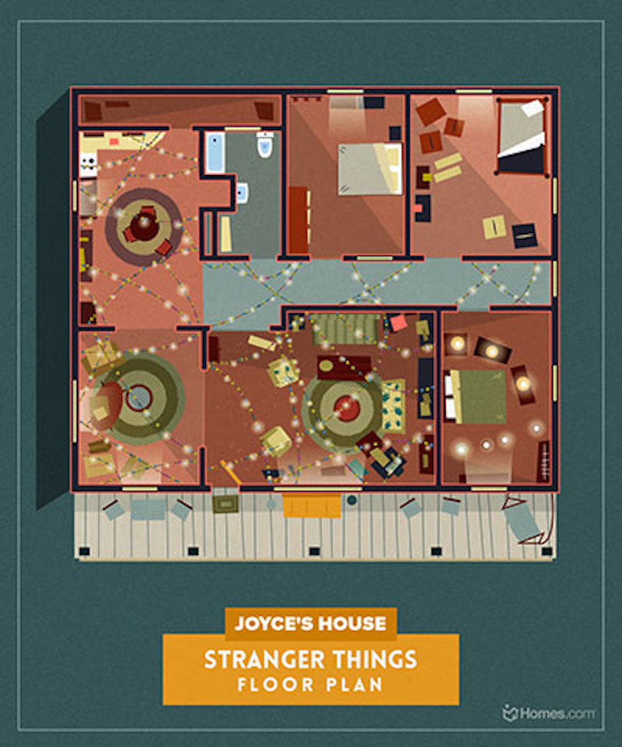 Home Floor Plans of Famous TV Shows-9