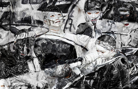Contemporary Artist Liu Bolin Invests Masterpieces