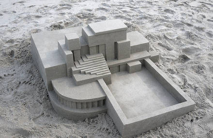 Mind-blowing Geometric Sandcastles by Calvin Seibert