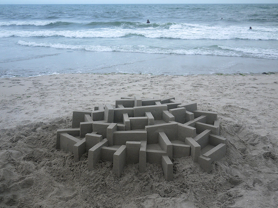 Mind-blowing Geometric Sandcastles by Calvin Seibert-6