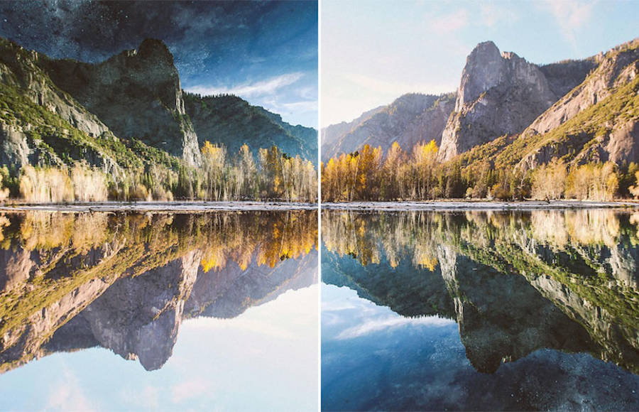 Mind-blowing Upside Down Picture of Yosemite National Park