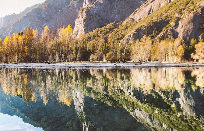 Mind-blowing Upside Down Picture of Yosemite National Park