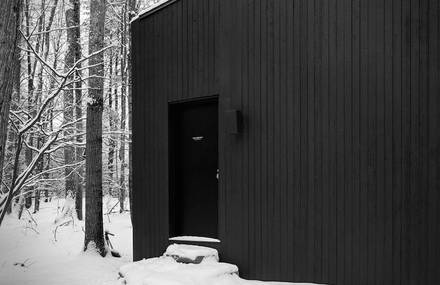 Minimalist Norwegian Wooden Cabin in New York