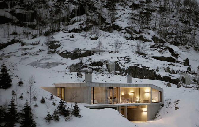 Modern Concrete House in Norway
