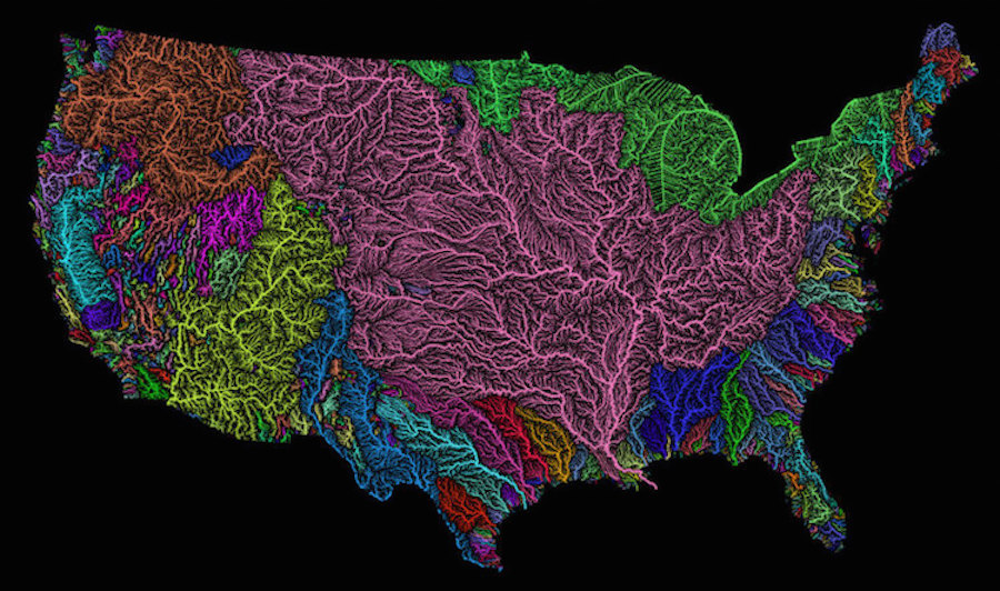 Multicolored Aerial Shots of Rivers From All Around the World-0