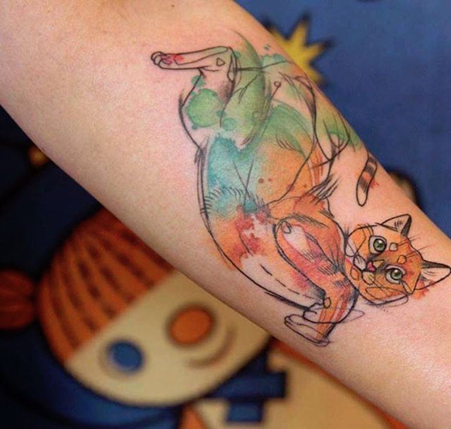 Nice Colorful Animal Tattoos-10