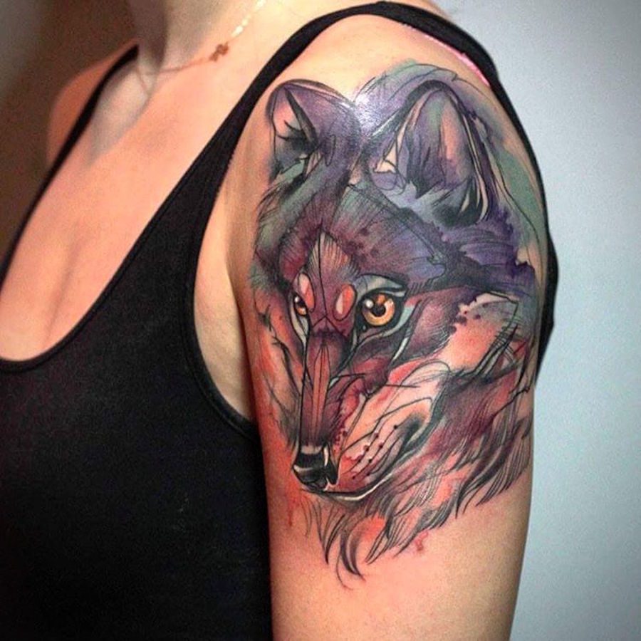 Nice Colorful Animal Tattoos-11