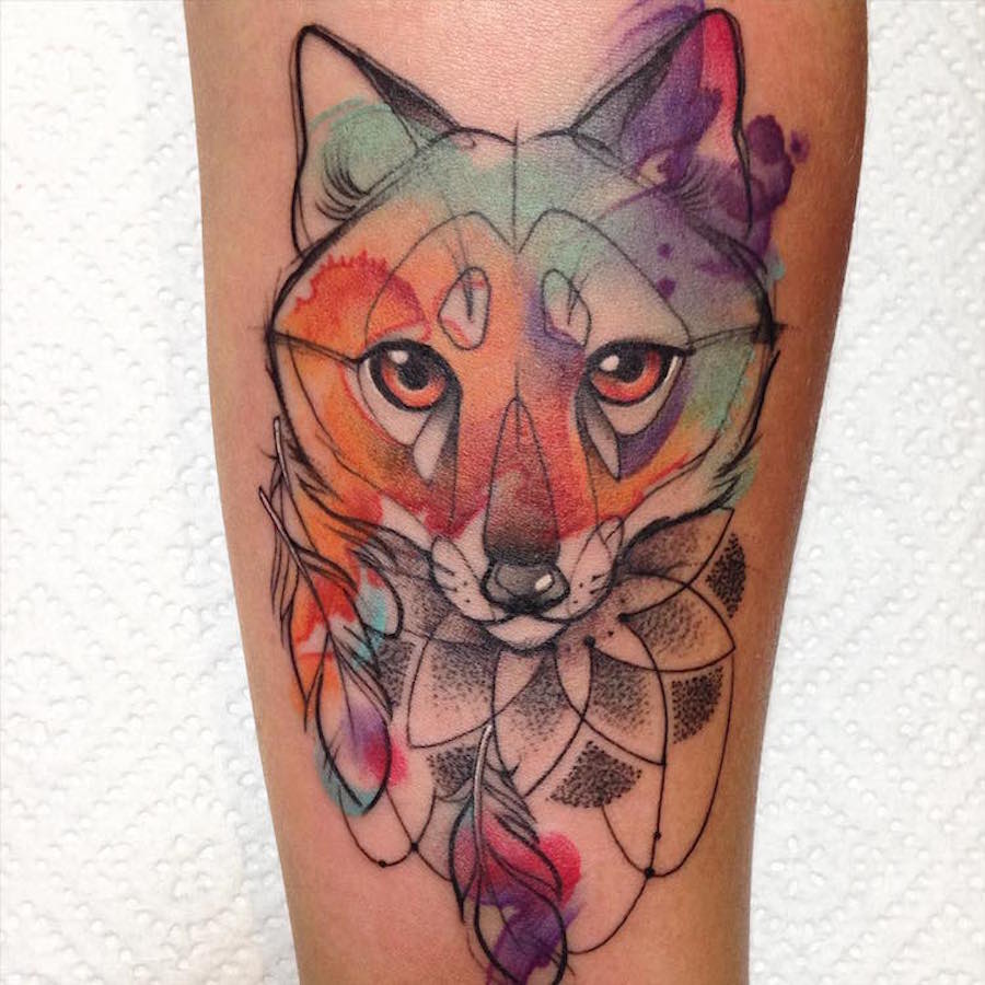 Nice Colorful Animal Tattoos-3