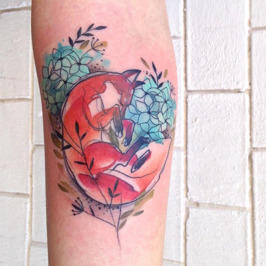 Nice Colorful Animal Tattoos-5