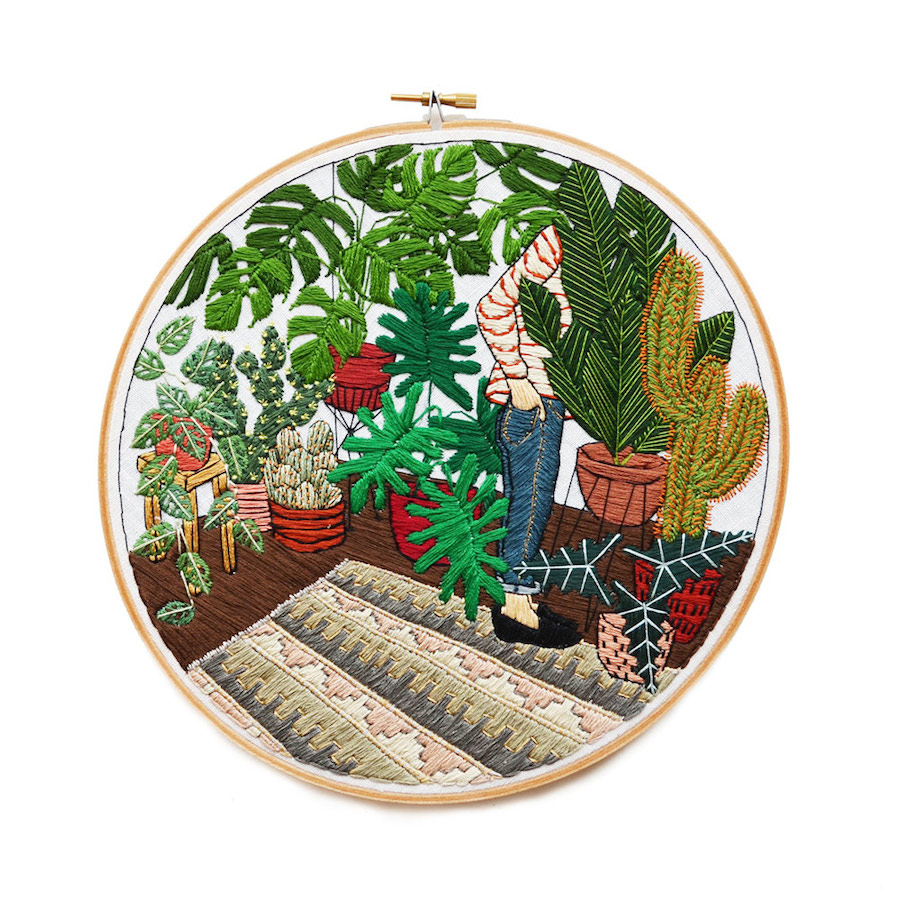 Plants and Daily Life Scenes Embroideries-10