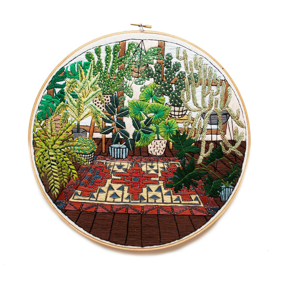 Plants and Daily Life Scenes Embroideries-13