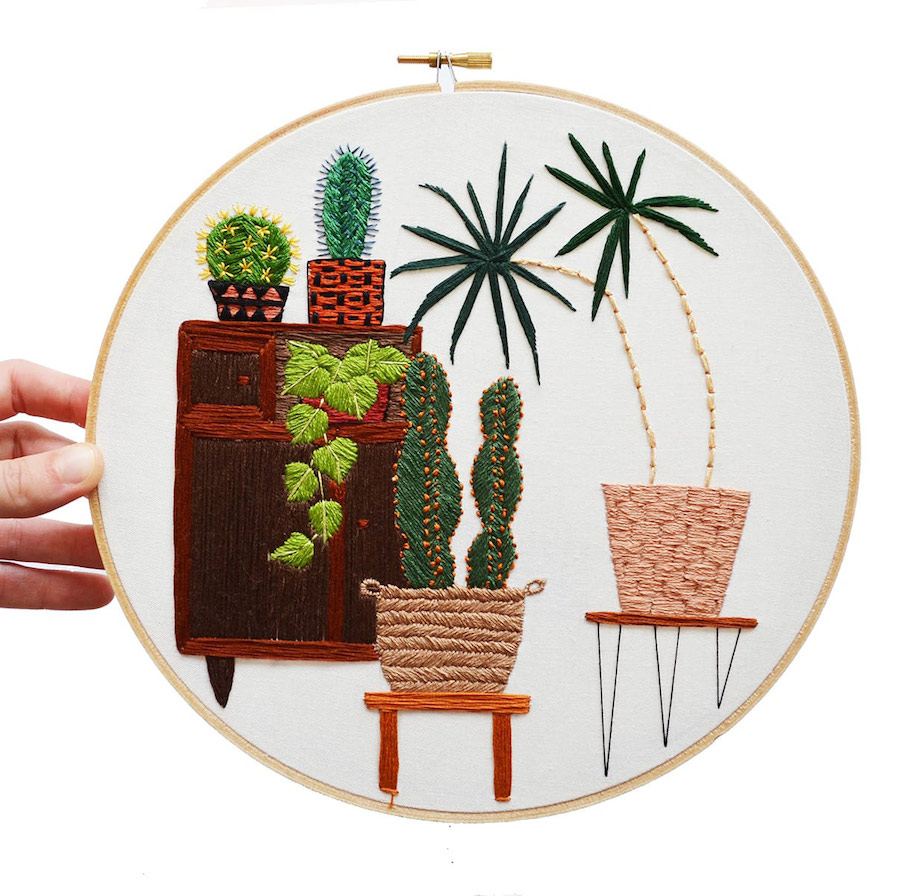 Plants and Daily Life Scenes Embroideries-2