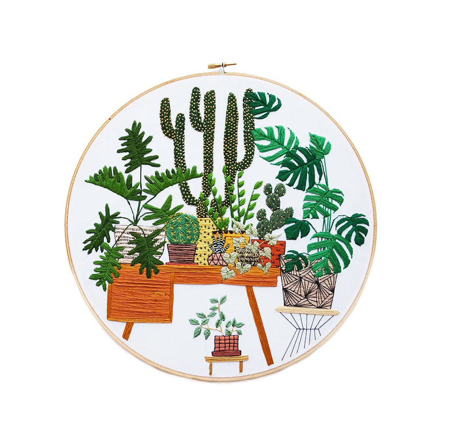 Plants and Daily Life Scenes Embroideries-5