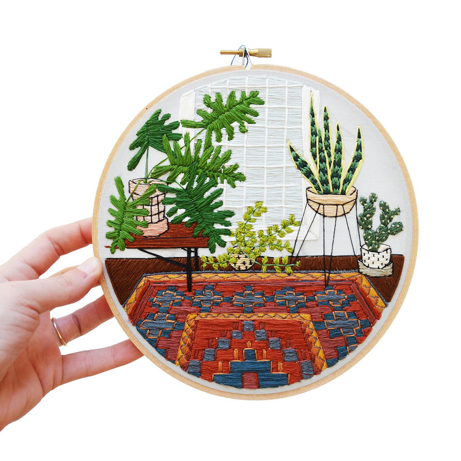Plants and Daily Life Scenes Embroideries-9