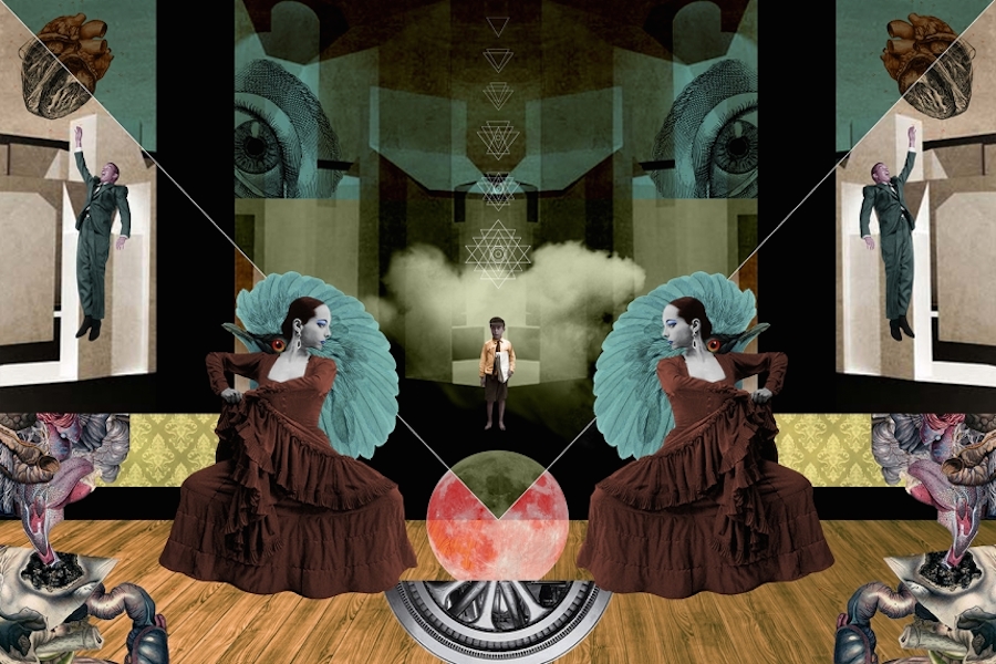 Pop and Strange Collage Series by Eduardo Martinez-7