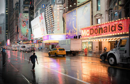 Stunning Night Lights in Times Square