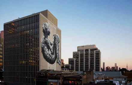 Gigantic Street Artwork in Toronto