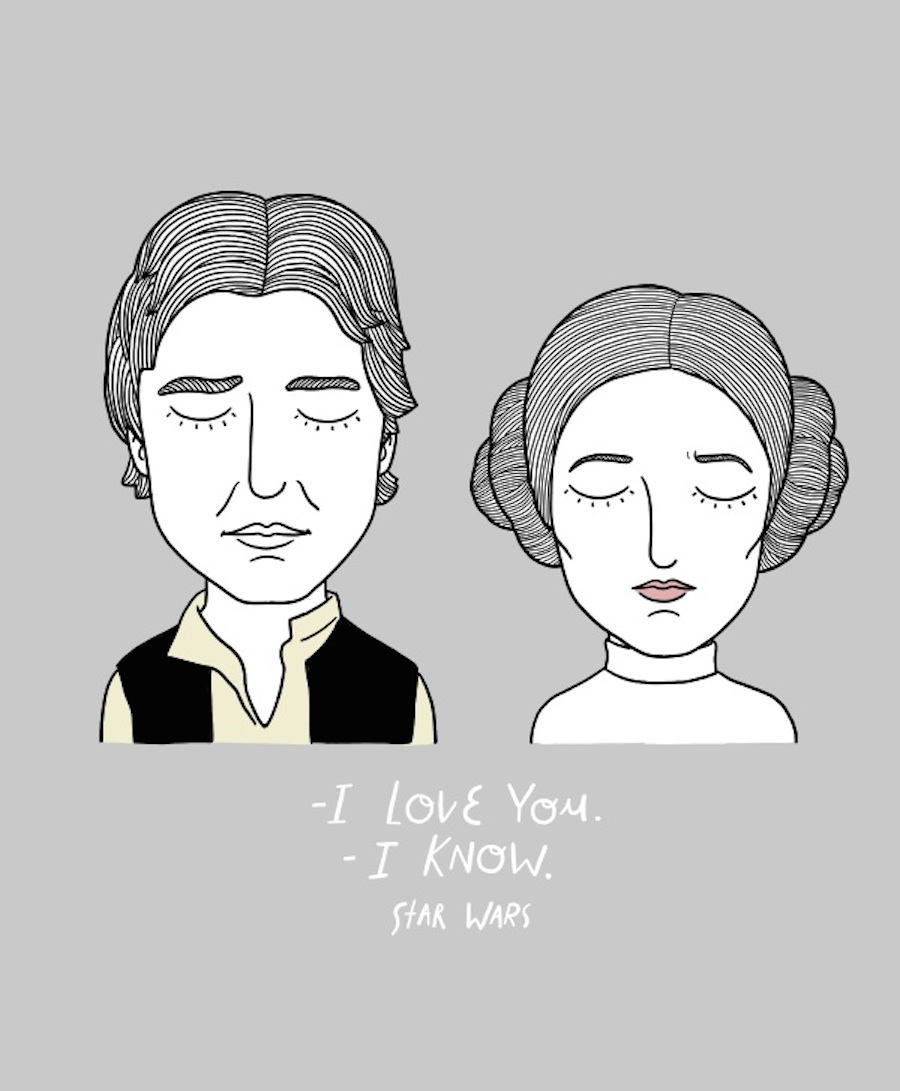 Touching Illustrations of Sad Movie Couples-12