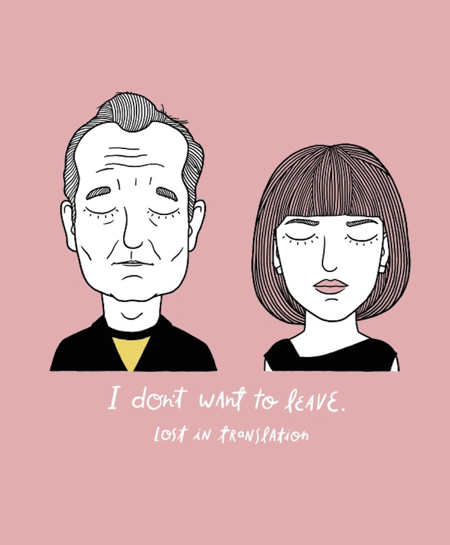 Touching Illustrations of Sad Movie Couples-13