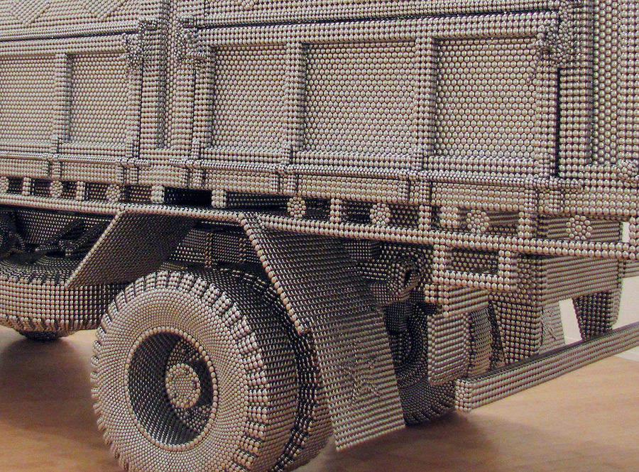 Truck Sculpture with Stainless Steel Balls-3