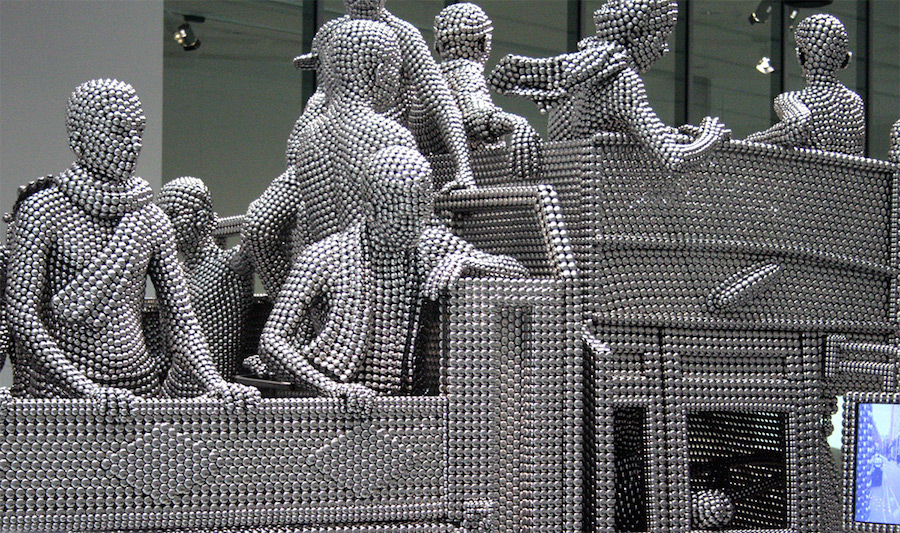 Truck Sculpture with Stainless Steel Balls-7