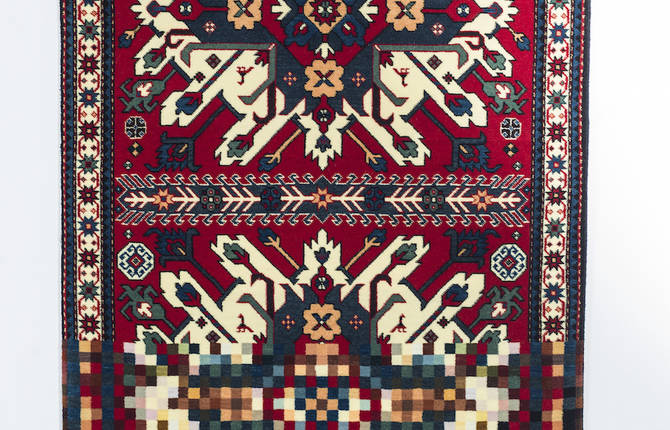 New Glitched-Out Azerbaijani Carpets by Faig Ahmed