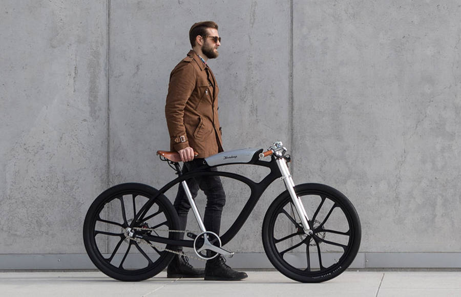 Smart Electric Bike Made with Portable Battery