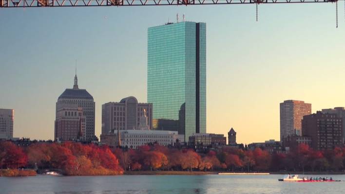 Amazing View on Boston in the Fall