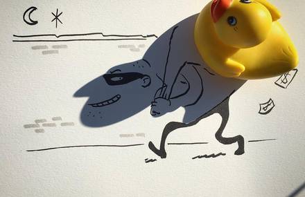 Clever Illustrations Playing with Shadows