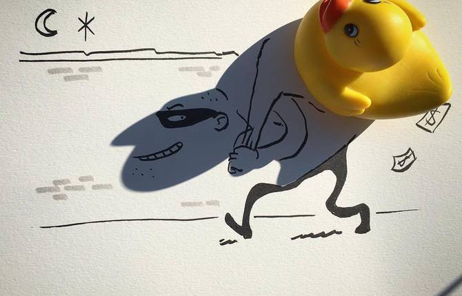 Clever Illustrations Playing with Shadows