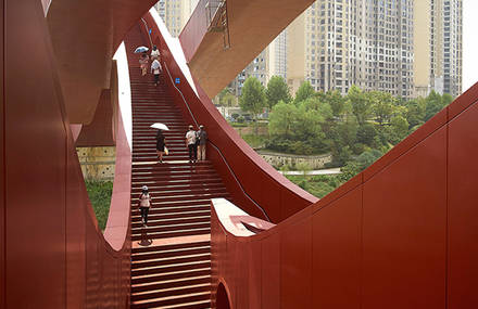 Playful Architectural Bridge in China