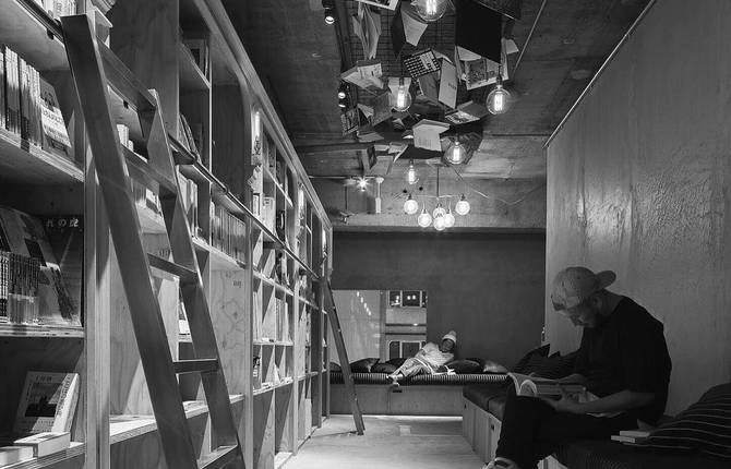 Bookstore Design Hotel in Tokyo