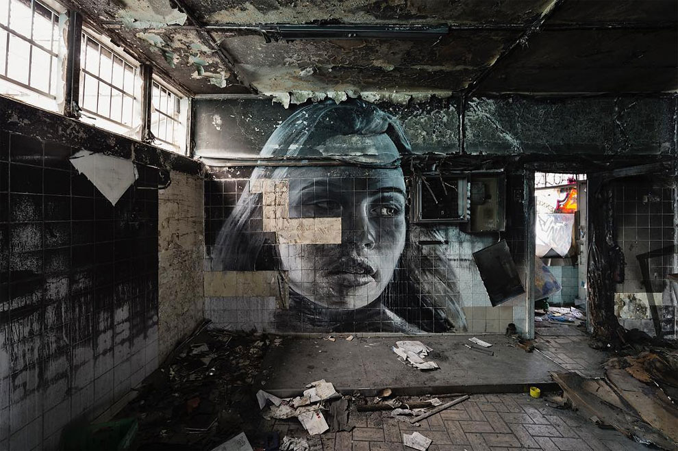 nature of beauty street art by rone 2