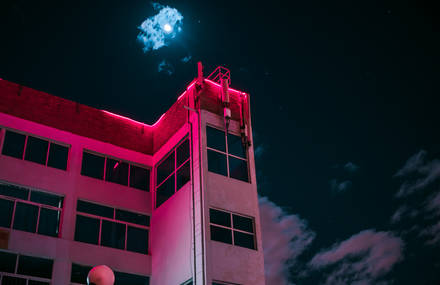 Colorful Night Neon Lights of South Africa