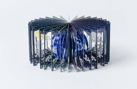 360° Earth and Moon Book by Yusuke Oono