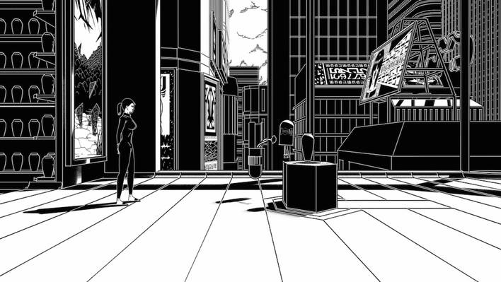 Animated Black & White Sci-fi Video for LORN