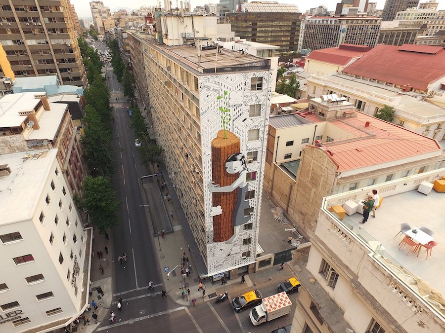 Creative Ecological Mural in Chile-0