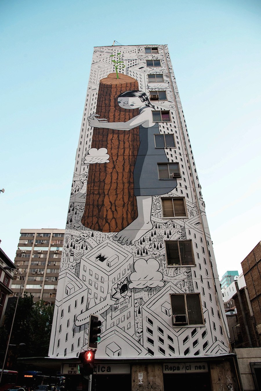 Creative Ecological Mural in Chile-2